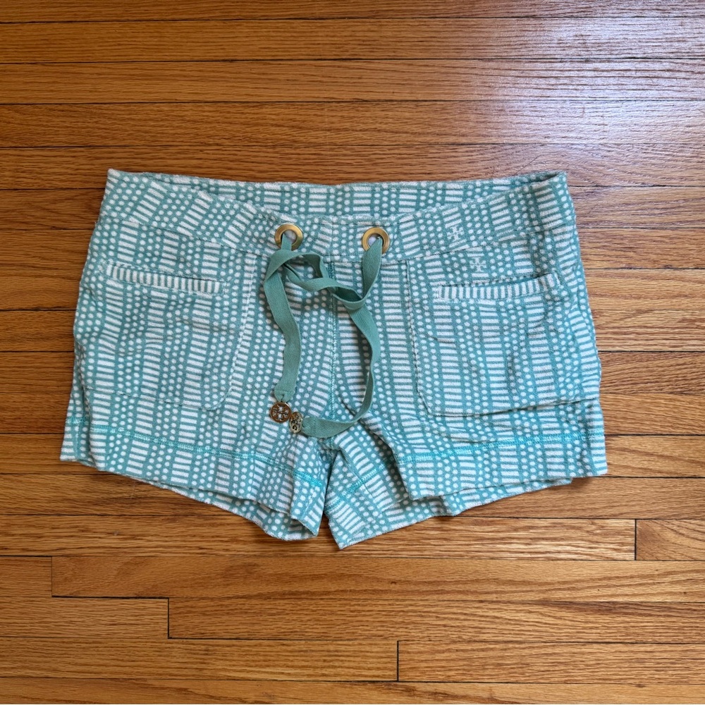 NWOT - Tory Burch terry cloth shorts sea green - M